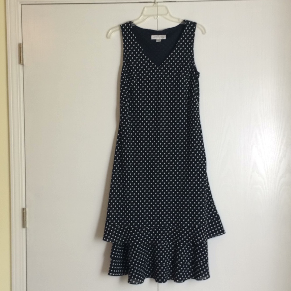 Polka Dot Drop Waist Dress